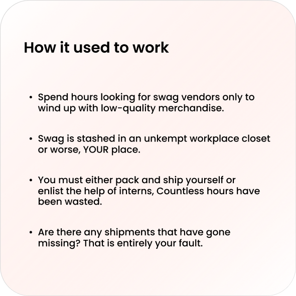 Effortless Swag Fulfillment and Shipping ReWorks.in ReWorks.in